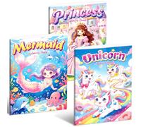 Kalysky 3 Libro da Colorare per Ragazza, Album da Colorare per Bambini