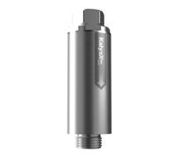 Kalyxx IPS 100 Mini G 1/2 - Addolcitore acqua anti calcare & antibatterico, filtro acqua 75 µm, senza sale & senza manutenzione, installazione facile rubinetto, 0,9 m³/h - IPSKXMG12W