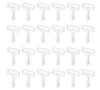 KAM 100 ganci girevoli in plastica a scatto per moschettone, moschettone, chiusura a scatto a moschettone, gancio rotante, per zaino, tracolla, borsa, collare per animali domestici, 30 mm, bianco