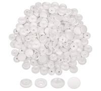 Kam - Set di 50 bottoni automatici T5 (taglia 20), in plastica bianca opaca, senza cuciture, per pannolini, giacche, abbigliamento per bambini, costumi, artigianato, giacche, camicie e tappezzeria