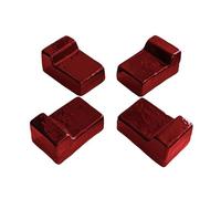 KAMADO BONO - Piedini in Ceramica per Barbecue Kamado, Set da 4 Pezzi, Compatibile Minimo, Media, Grande e Limited, Colore Rosso