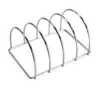 KAMADO Bono - Supporto per Costine per Barbecue, Cestello per BBQ, Ribs Rack, Cottura Uniforme, Acciaio Inox, Accessorio per BBQ Amato dai Professionisti, Compatibile con Kamado Minimo e Media