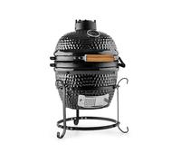 KAMADO GRILL KLARSTEIN Princesize, Carbone di legna, Griglia da 615 cm², Nero, acciaio, legno