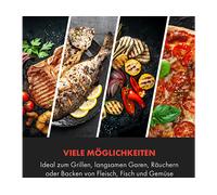 KAMADO GRILL KLARSTEIN Queensize, Carbone di legna, Griglia da 34.5 cm, Nero