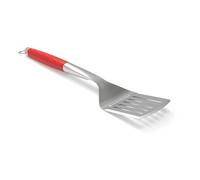 Kamado Joe® Krafted™ Spatola per barbecue in acciaio inox con bordo tagliente - tornitore per griglia, grande superficie ribaltabile, manico lungo resistente al calore, lavabile in lavastoviglie