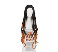 Kamado Nezuko Long Cosplay Wig Kimetsu no Yaiba Heat Resistant Hair Costume Wigs For Halloween