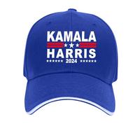 Kamala Harris 47th President USA America 2024 Election Cappello da baseball regolabile, cappello da camionista regolabile, cappello da golf, Blue-A., Medium-Large