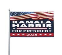 Kamala Harris per la presidenza 2028 Votazione della bandiera Kamala Harris Bandiere da giardino per esterni Cartelli da giardino 3x5 Striscione senza asta portabandiera