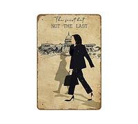 Kamala Harris The First But Not The Last Novelty Busted Knuckle Garage Welding Shop Retro Tin Metal Sign 20,3 x 30,5 cm Metal Vintage Signs Retro Alluminio Regalo Vintage Hanging Wall Placca Porta