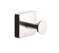 KAMALU - Appendiabiti bagno singolo in acciaio inox finitura lucida | CLODE-C