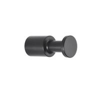 KAMALU - Appendiabiti singolo in acciaio inox finitura nera opaca | Monde-N