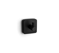 KAMALU - Appendino bagno design quadrato in acciaio inox nero opaco | CLODE-N