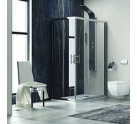KAMALU - Box doccia 110x70 ad angolo cristallo 6mm trasparente anticalcare KF1000