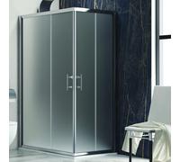 KAMALU - Box doccia 120x100 cm angolare cristallo opaco KF1000