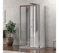 KAMALU - Box doccia 3 lati 70x70x70 apertura a libro | KM4000S