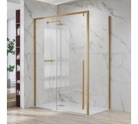KAMALU - Box doccia 70x150 telaio colore oro scorrevole vetro 8mm | KSA5000G