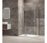 KAMALU - Box doccia 70x170 frameless scorrrevole 170 cm fisso 70 cm | KNM4000W-C