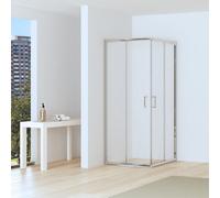 KAMALU - Box doccia 70x90 altezza 170cm vetro anticalcare trasparente | CHIARA EDGE-Q