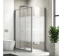 KAMALU - Box doccia 80x100 altezza 180 cm apertura scorrimento KP3000S