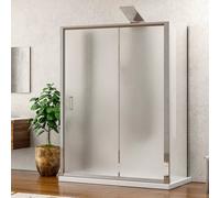 KAMALU - Box doccia 90x140x90 cristallo opaco apertura scorrevole K410NS