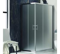 KAMALU - Box doccia 90x70 cm angolare cristallo satinato KF1000