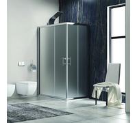 Box doccia angolare 110x70 cm cristallo satinato kf1000 - kamalu