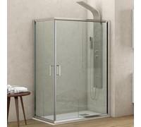 Box doccia 120x80 ante scorrevoli vetro opaco altezza 180cm k410 - kamalu