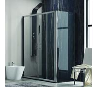 Box doccia angolare 170x70 cm apertura scorrevole centrale kf6000s - kamalu