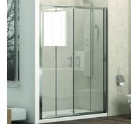 KAMALU - Box doccia nicchia 180cm porte scorrevoli centrali KF6000