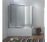 KAMALU - Box doccia per vasca angolare 150x70cm P2000S