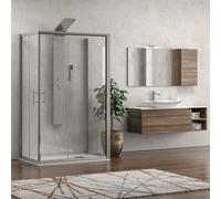 KAMALU - Box doccia tre lati 70x120x70 doppio scorrevole altezza 190 KF1000