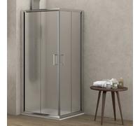 KAMALU - Box doccia vetro opaco 90x70 altezza 180cm modello K410