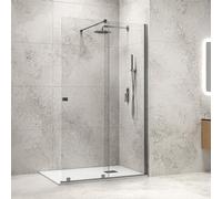 KAMALU - Box doccia walk in scorrevole 120 cm finitura cromo | KNM4000W-C