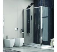 KAMALU - Cabina Doccia 120x80 vetro 6mm anticalcare KF5000S