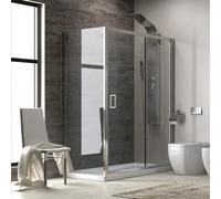 Porta doccia nicchia 130cm altezza 180cm modello k410n - kamalu