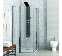 KAMALU - Cabina doccia angolare 120x120 a doppio battente | KPX1000