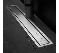 KAMALU - Canalina di scarico doccia 30cm in acciaio inox con sifone C-300
