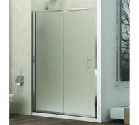 KAMALU - Doccia nicchia 110cm vetro satinato anticalcare KF5000