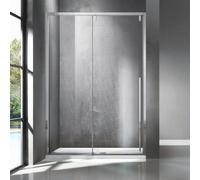 KAMALU - Doccia nicchia 120cm scorrevole vetro 8mm altezza 200h | KSA4000