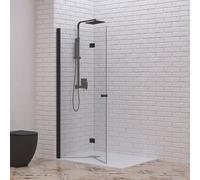 Doccia walk in a libro 60 cm colore nero | ksw7000n - kamalu