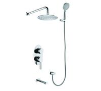 KAMALU - Gruppo doccia miscelatore soffione doccetta getto in ottone Orian-GD240