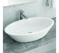 KAMALU - Lavabo da appoggio ovale 70cm Litos-369