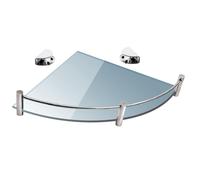 KAMALU - Mensola bagno 20cm in vetro trasparente VITRO-70