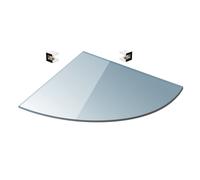 KAMALU - Mensolina in vetro semicircolare 20cm VITRO-340