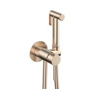 KAMALU - Miscelatore bidet da incasso con doccetta finitura oro rosa | KAM-ARTE ORO ROSA