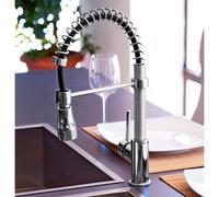 KAMALU - Miscelatore cucina canna a molla e doccetta estraibile | Kam-130