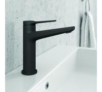 KAMALU - Miscelatore lavabo finitura nera opaca design moderno | KAM-KANDA NERO