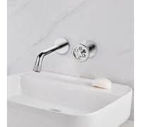 KAMALU - Miscelatore lavabo monocomando da muro finitura lucida | INNER-CROMO