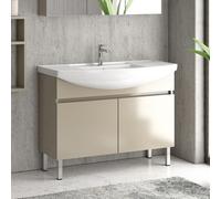 KAMALU - Mobile bagno a terra 100 cm con 2 ante BN-100C