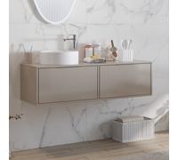 KAMALU - Mobile sospeso 120cm con doppio cassetto scorrevole KSPR-120